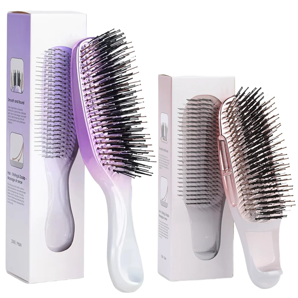

Japanese Premium Head Massager Scalp Brush Hair Massager Shampoo Brush Wet Plastic Detangling Brush Hair Cleaning Comb Rose Gold
