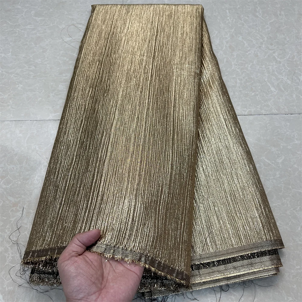 

Африканский нигерийский высококачественный тюль, кружевная ткань, органза, вышивка, гипюр для вечернего платья, жаккардовое свадебное платье, 5 ярдов, YXZ171