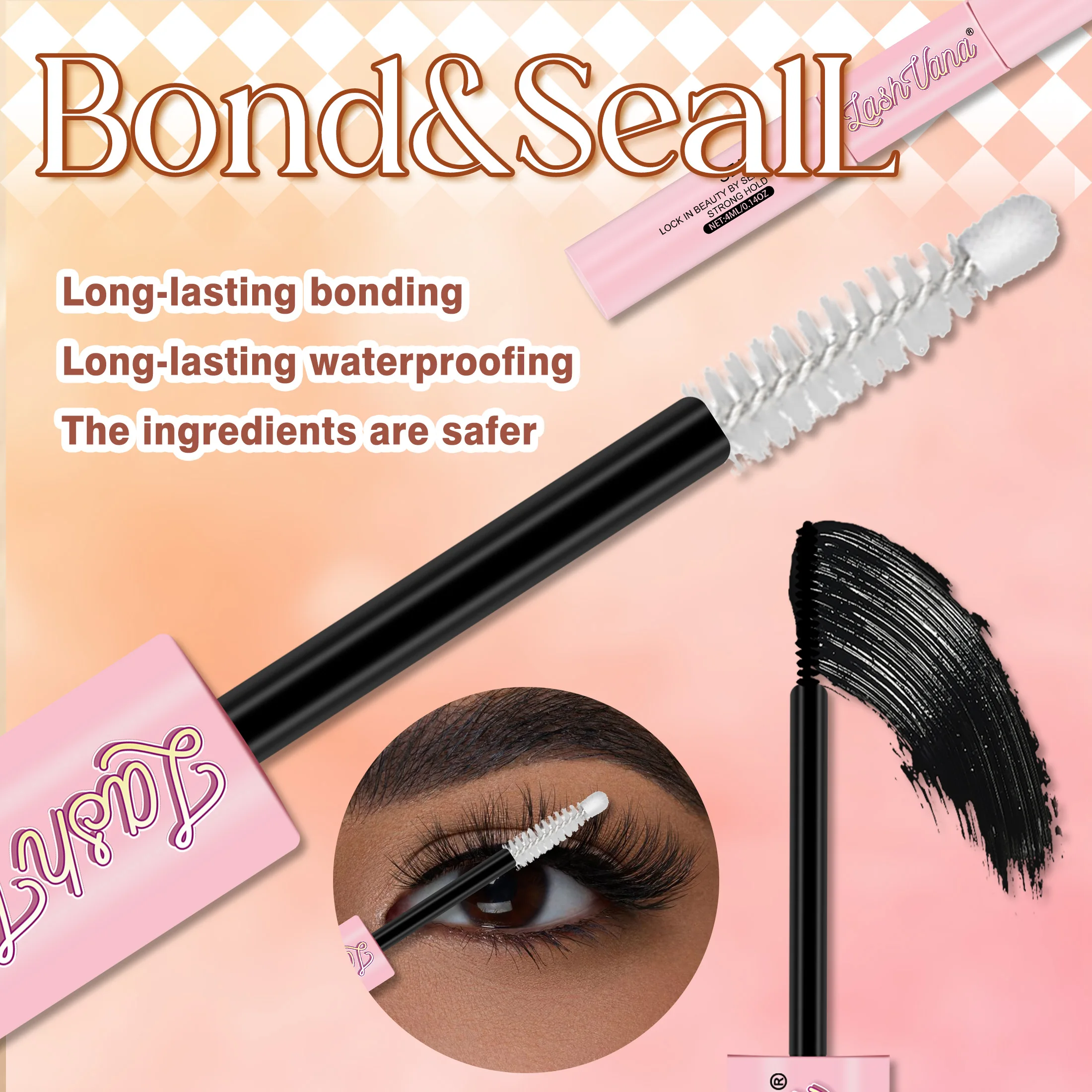 Extensión de pestañas DIY, 320 Uds., grupo de súper volumen, racimos de pestañas individuales con unión, sello, removedor y pinzas, herramienta de maquillaje