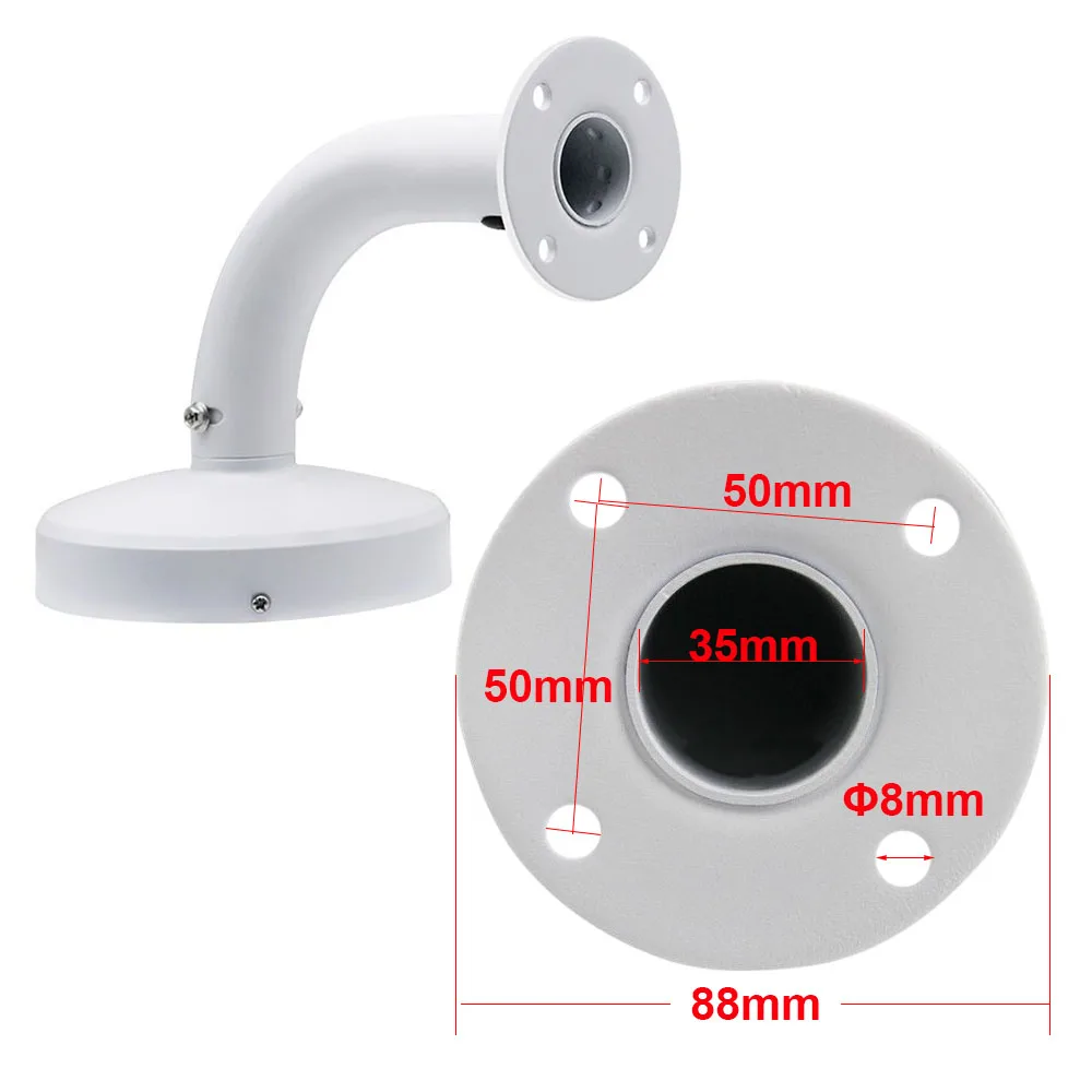 Cámara de vigilancia CCTV domo soporte de pared de metal extendido 180 mm 260 mm 370 mm soporte de brazo largo para Samsung Hikvision Dahua