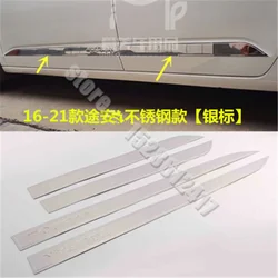 car accessories Stainless steel body side moldings side door decoration for Volkswagen VW Touran 2016-2021