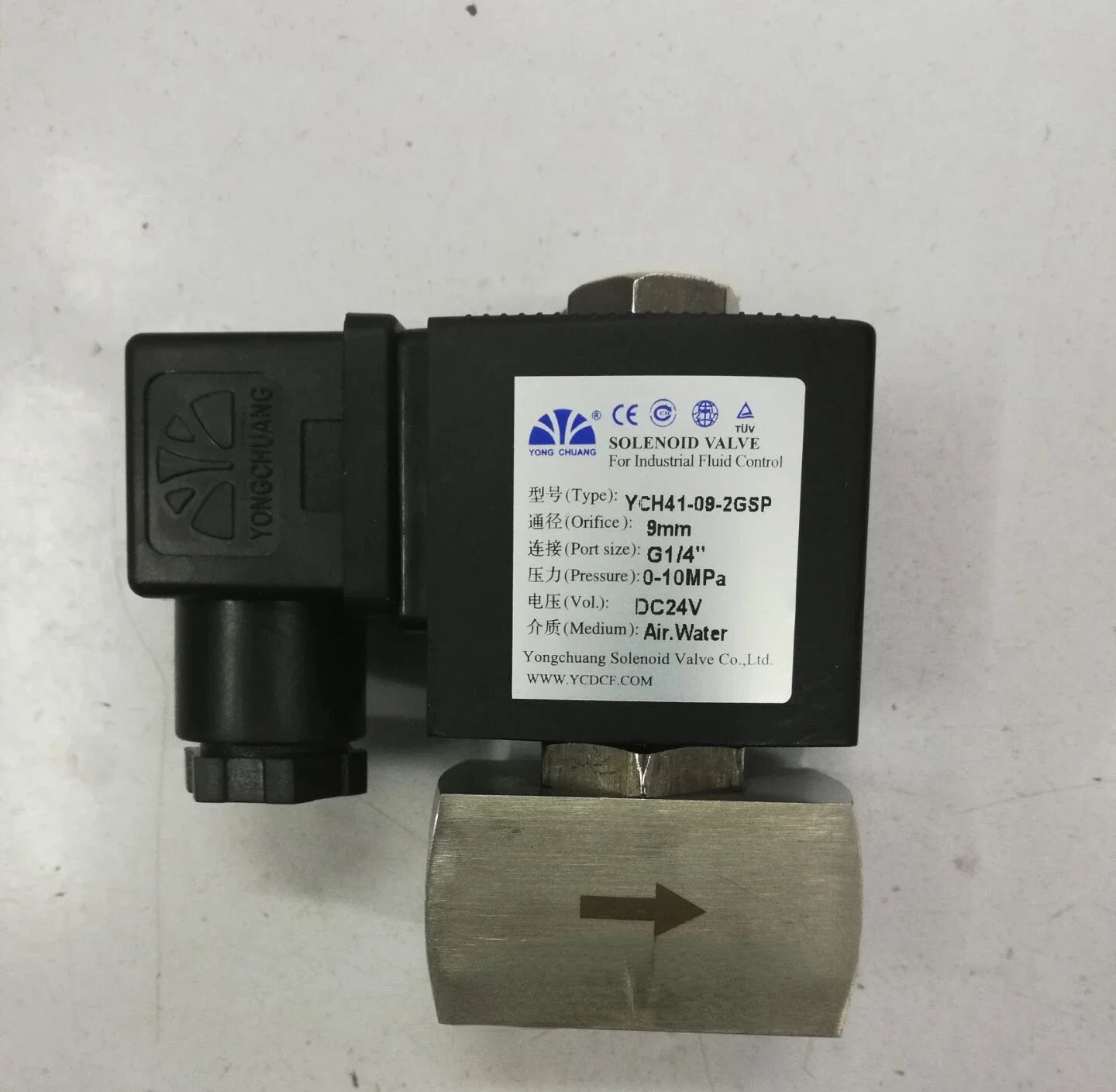 YONG CHUANG Solenoid Valve YCH41-09-2GBP  AC220V DC24V DC12V AC380V YONGCHUANG Solenoid Valve Co.,Ltd