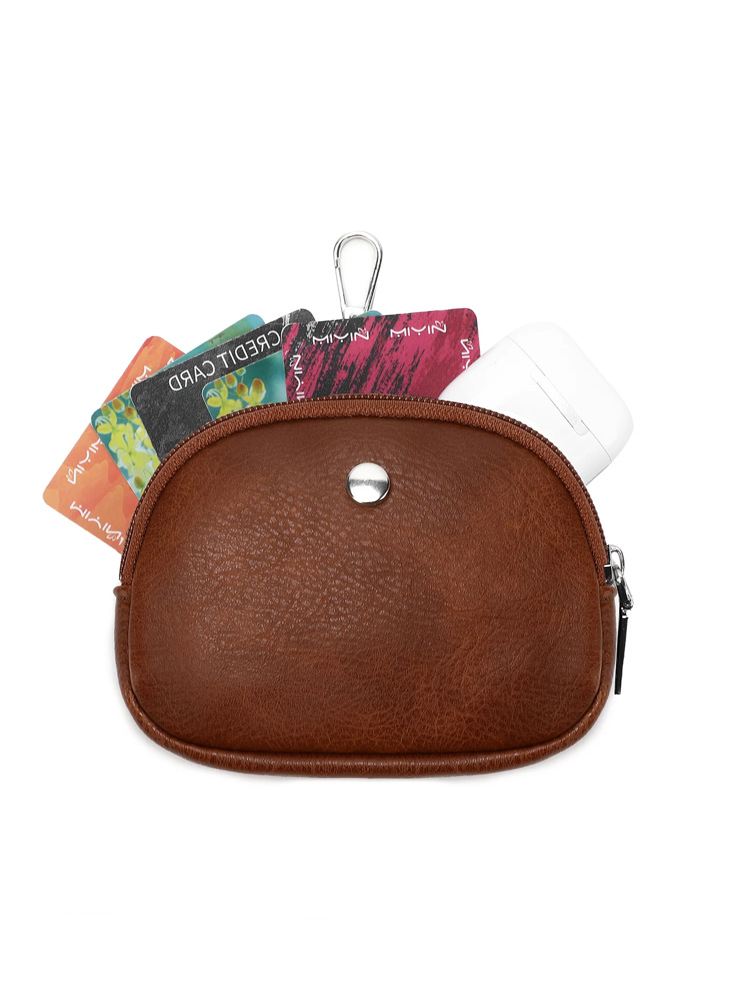 MIYIN Modische Mini-Reißverschluss-Handgelenktasche für Damen, Doppeltaschen-Handgelenkstasche, Tragbare Schlüsselanhänger-Geldbörse, Abnehmbarer Kleiner Münzbeutel – Detail 15