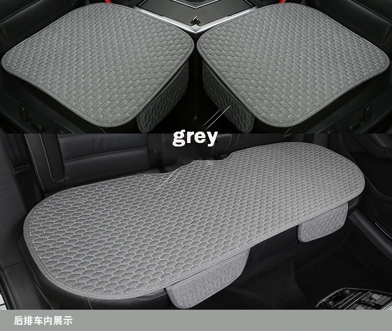 Auto sitz abdeckung vorne/hinten flachs sitz schützen kissen automobil sitzkissen protector pad auto abdeckungen matte schützen – Detail 4