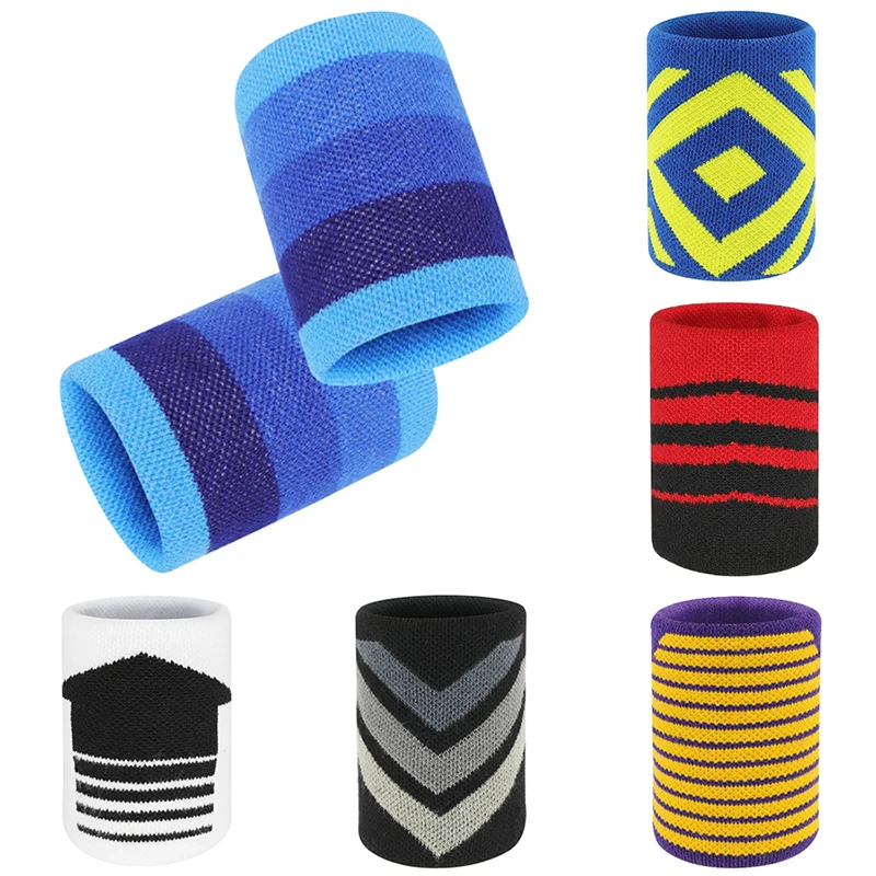 1Pc Wrist Support Polyester Cotton Unisex Adults Kids Sport Sweat Band Wrist Protector Gym Running Safety Wrist Guard Brace Wrap