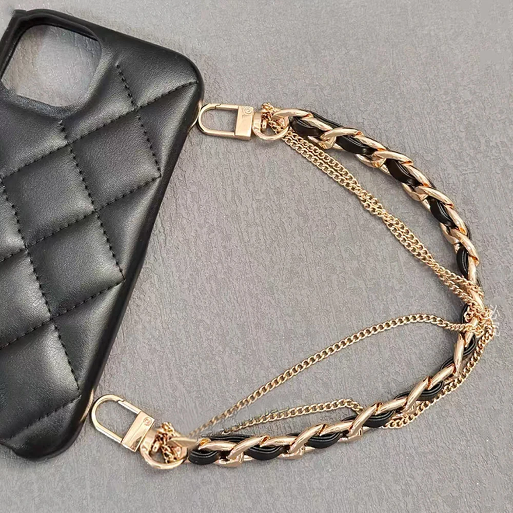 Fashion Woman Bag Chains High Quality Mobile Phone Keychain Detachable Handbag Ornament Decorative Phone Lanyard Bag Accessories