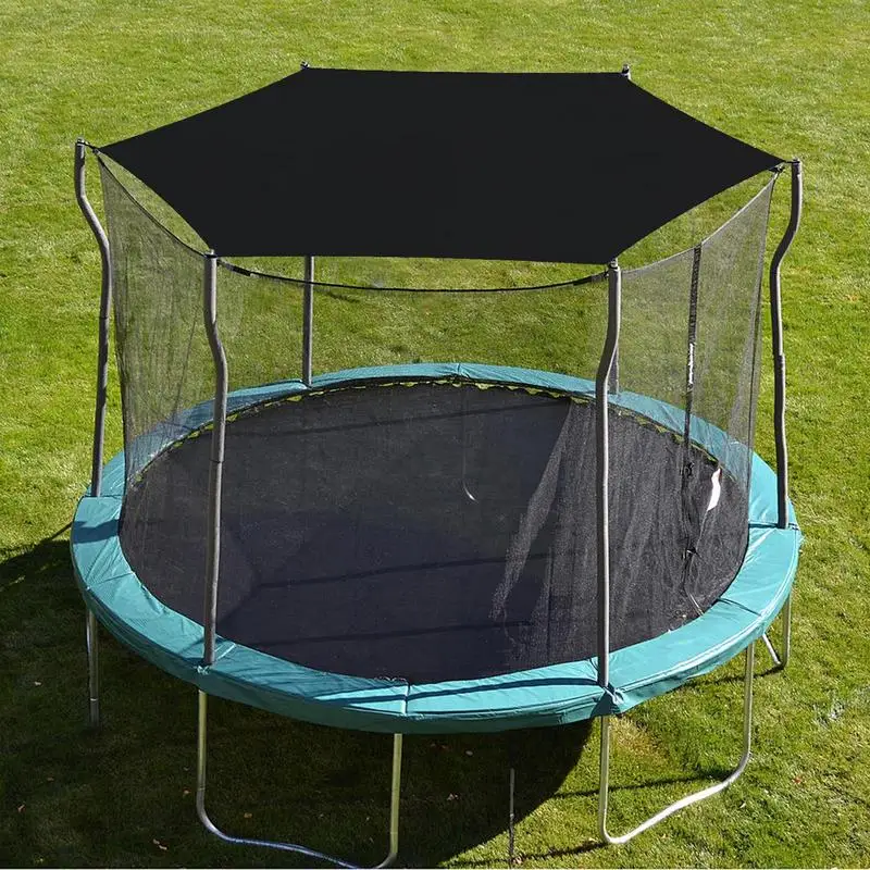 

Trampoline Shade Cover Waterproof Oxford Outdoor Trampoline Sunshade Foldable Sun Protection Canopy Tarp Accessories For Summer