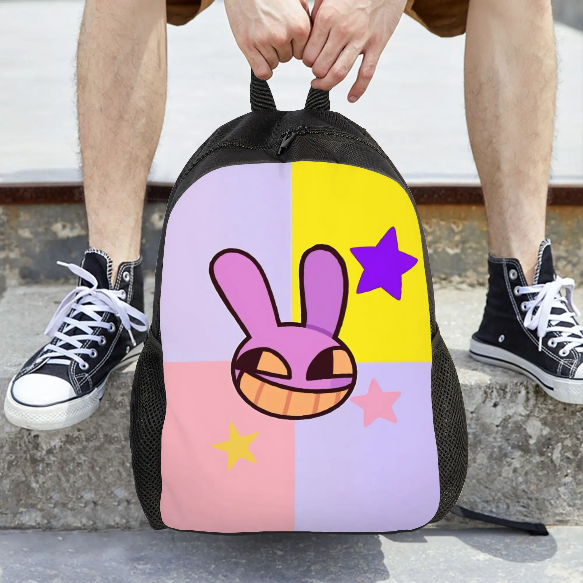 Jax Cartoon Digitals Circus Women Backpack Trend Student School Bag Laptop Backpack Boys Girls Travel Shoulder Bag