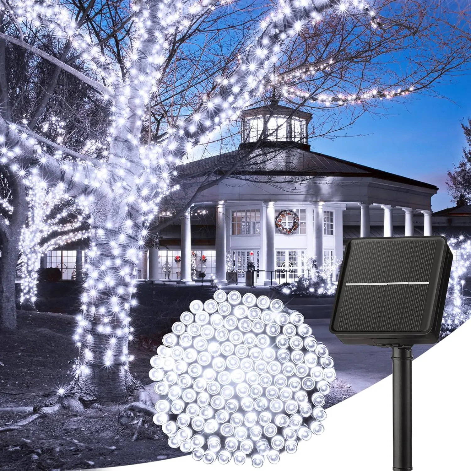 

Solar String Light Outdoor Solar Fairy Light 8 Modes Waterproof Xmas Lamp for Garden Patio Home Party Wedding Holiday Tree Decor