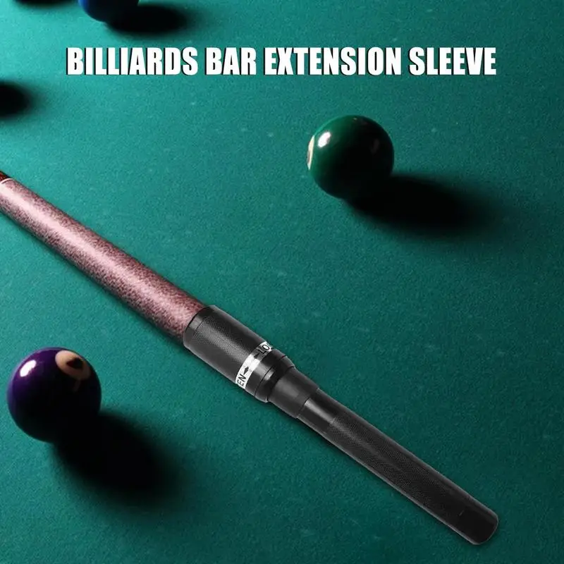 Pool Cue Extension Elastic Billiards Cue Extension Sleeve Billiard Extension Cue Comfortable Grip Pool Billiard Cues Sticks