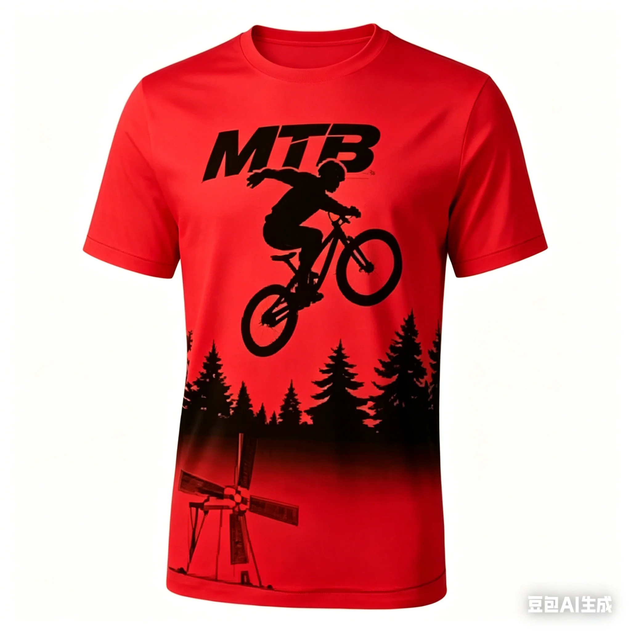 Summer street fashion breathable and quick-drying children's T-shirt is suitable for outdoor mountain biking off-road activities