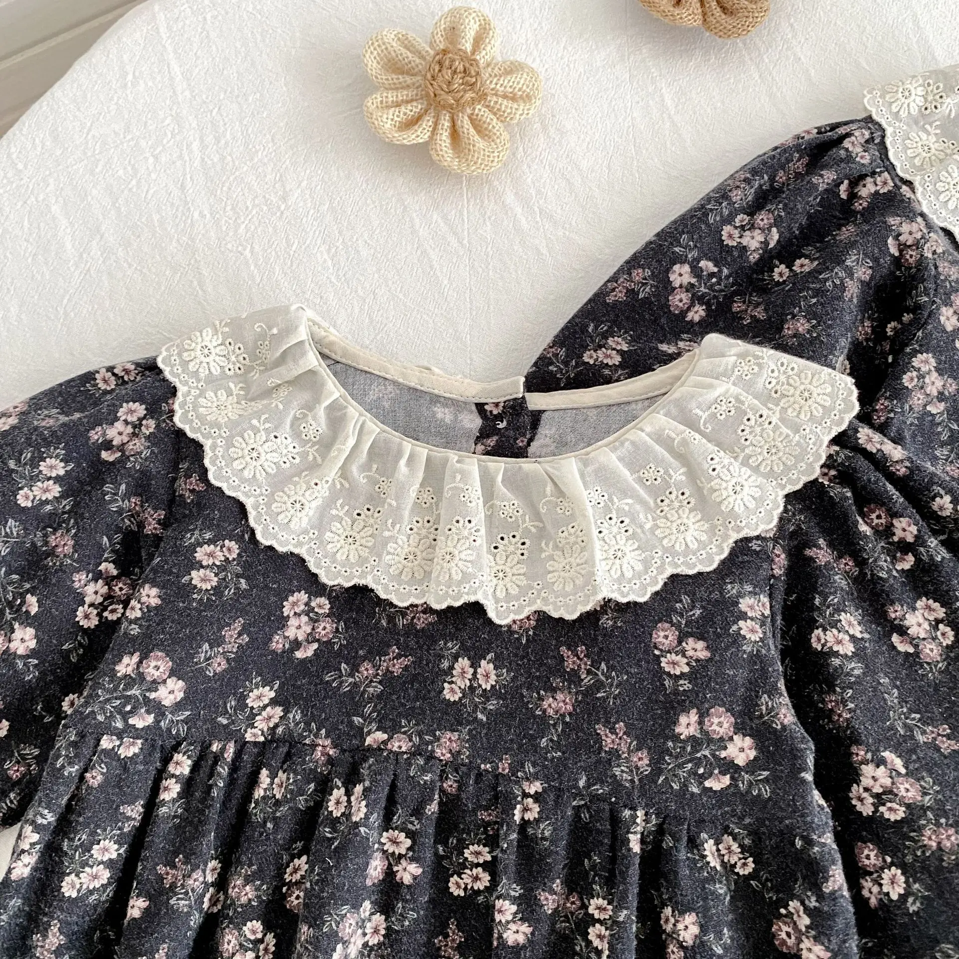 2026 Neuer Frühlings-Baby-Strampler für Mädchen 0-24M Langarm Baumwolle Bedruckt Koreanischer Stil Kletter-Strampler Süße Babykleidung – Detail 14