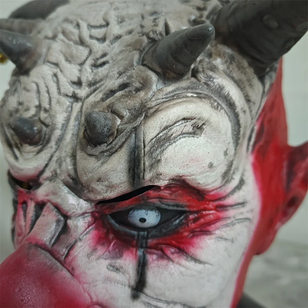 5szt Horror Clown Mask Scary Evil Killer Halloween Cosplay Mask Creepy Demon Fancy Dress Party Costume Accessory Latex Head Cover