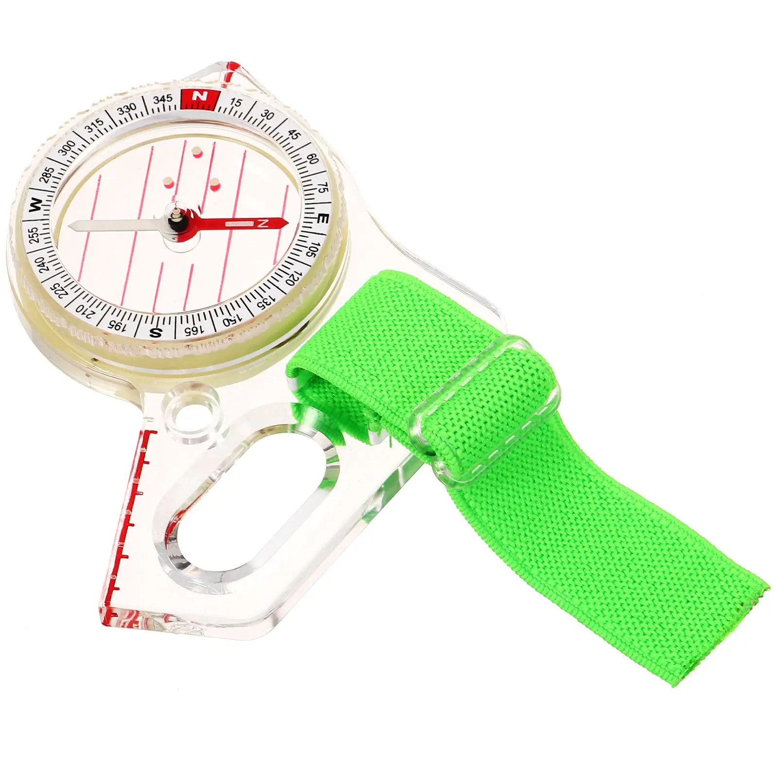 

Compact Durable Acrylic Thumb Type Directional Compass Fast Positioning Educational Teaching Tool For Classroom Physics