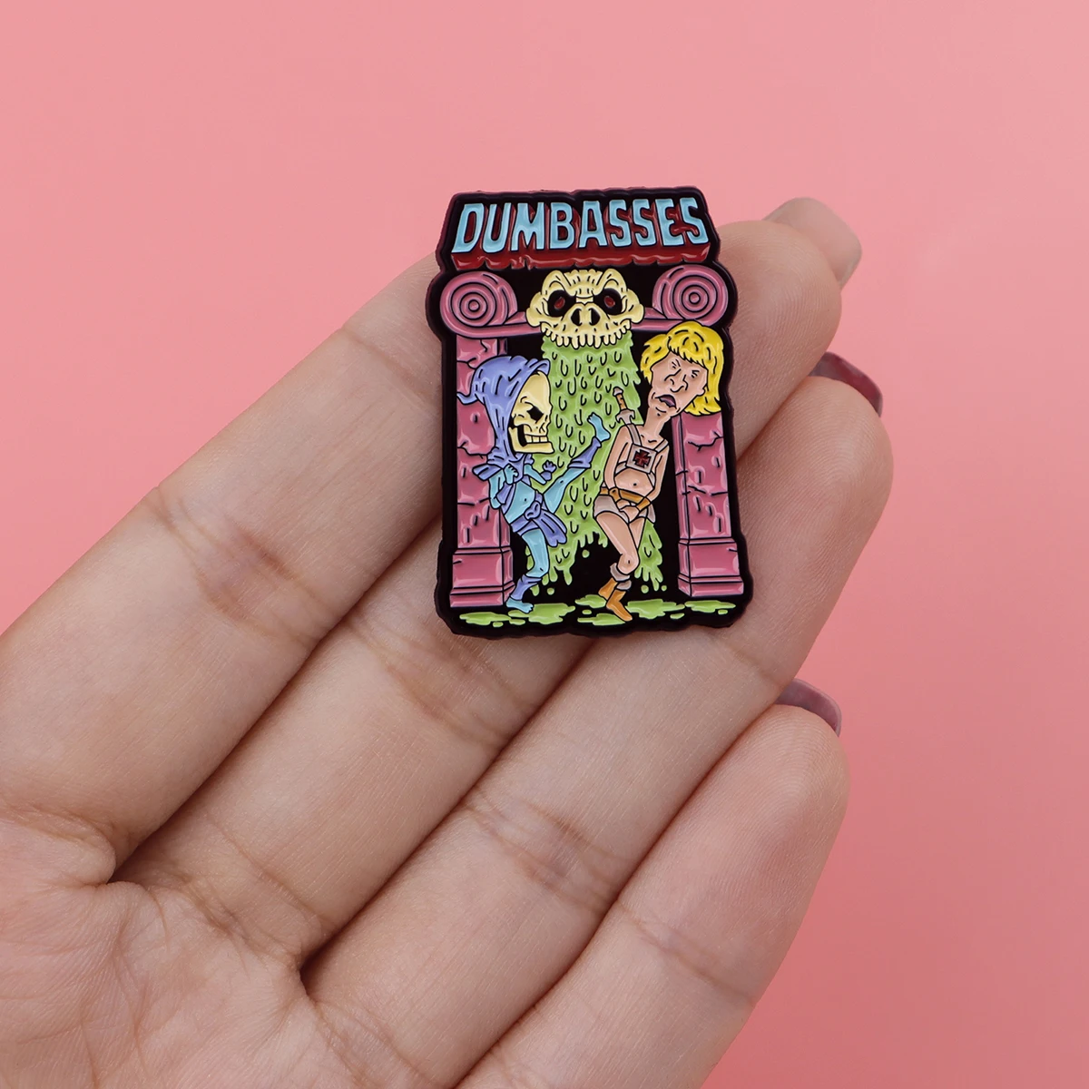 Cartoon-Charakter Emaille-Anstecknadel Lustige Revers-Pins Abzeichen für Rucksäcke für Frauen Metall-Broschen Modeschmuck Accessoires Geschenk – Detail 4