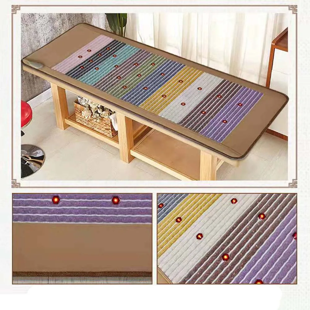 

Negative Ion Gemstone Rainbow Heating Stone Mattress Far Infrared Photon Therapy Magnetic Bio Amethyst Heating Mat