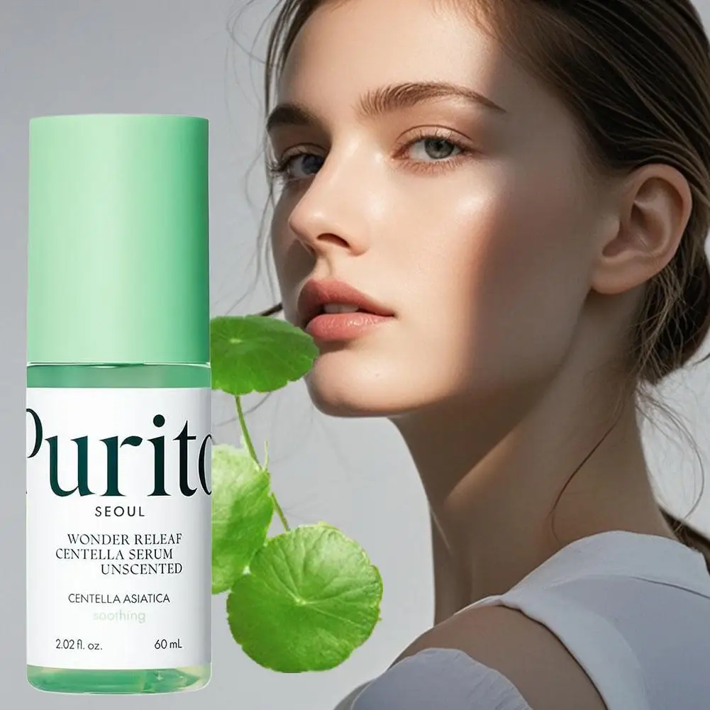 مصل Purito Centella Asiatica للعناية بالبشرة والوجه 60 مل، كريم إصلاح مرطب 100 مل، لجميع أنواع البشرة أمبولة مهدئة
