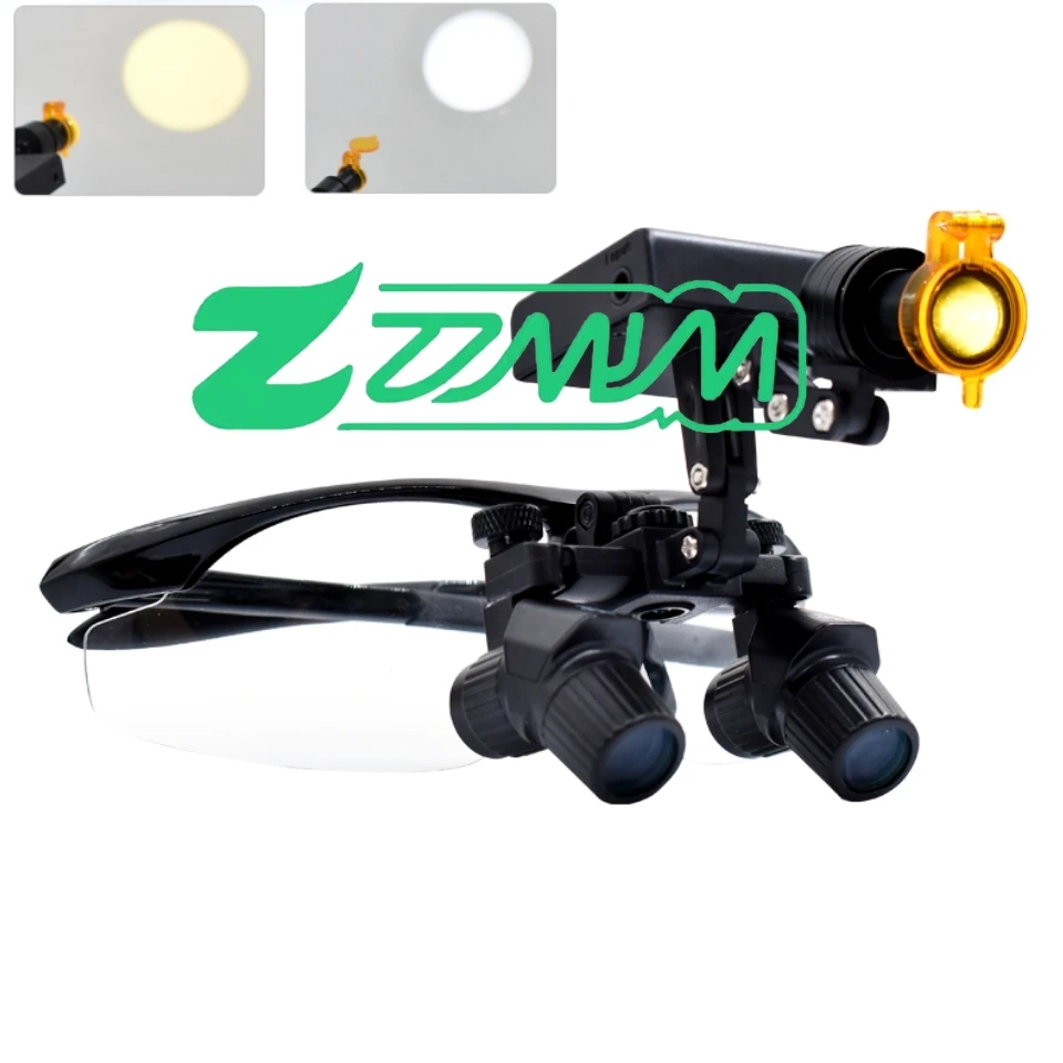 

Откидные хирургические лупы 4X den tal со светодиодной фарами, регулируемая бинокулярная лупа эргономичного дизайна для стоматологов