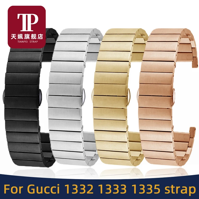 

Solid Stainless steel watch Band For watchband YA1332 1333 1335 series men and women couples solid stainless steel belt