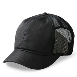 Casquettes de baseball à bec court pour hommes et femmes, grande taille, grosse tête, maille, été, respirant, bord court, chapeau de camionneur, course à pied, 56-60cm, 60-65cm