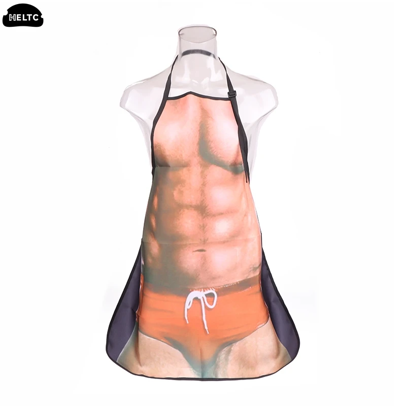 1*Cotton Women Apron Funny Novelty Women Sexy Kitchen Apron Naked Men Women Sexy Rude Cheeky Cooking Bbq Party Man Apron Kitchen