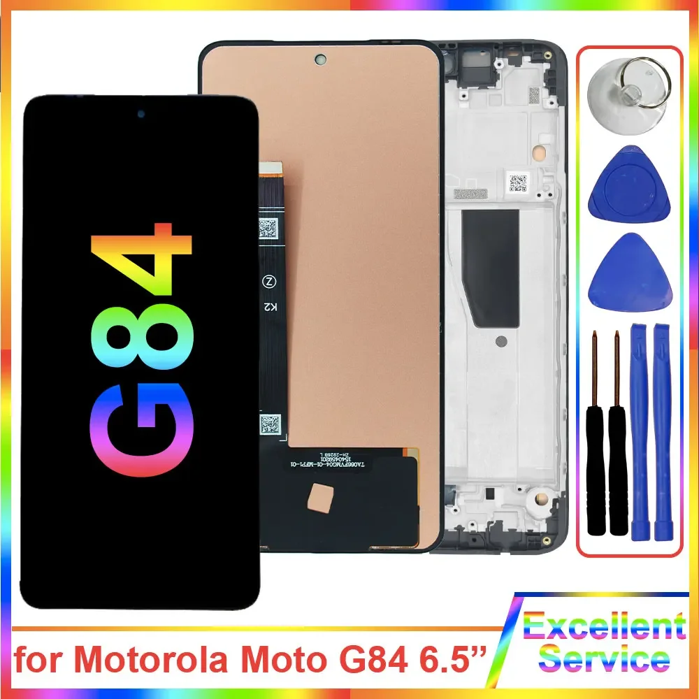 6.5\'\' New LCD for Motorola Moto G84 XT2347 LCD Display Touch Screen Digitizer Replacement for Moto G84 XT2347-1 XT2347-2 Display