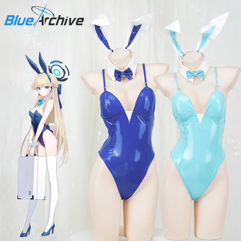 

Game Blue Archive Asuma Toki Ichinose Asuna Cosplay Costume Adult Women Swimsuit Cute Summer PU Swimwear Halloween Party Outfits