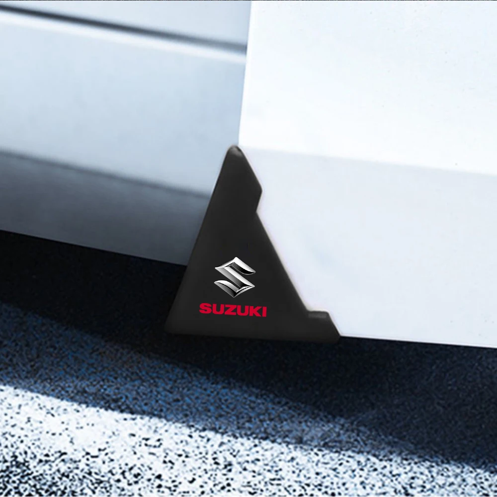 2 قطعة باب السيارة زاوية حامي غطاء سيليكون المضادة للخدش ملصقات لسوزوكي سويفت جيمي جراند فيتارا S-Cross XL-7 عربة Alivio #5
