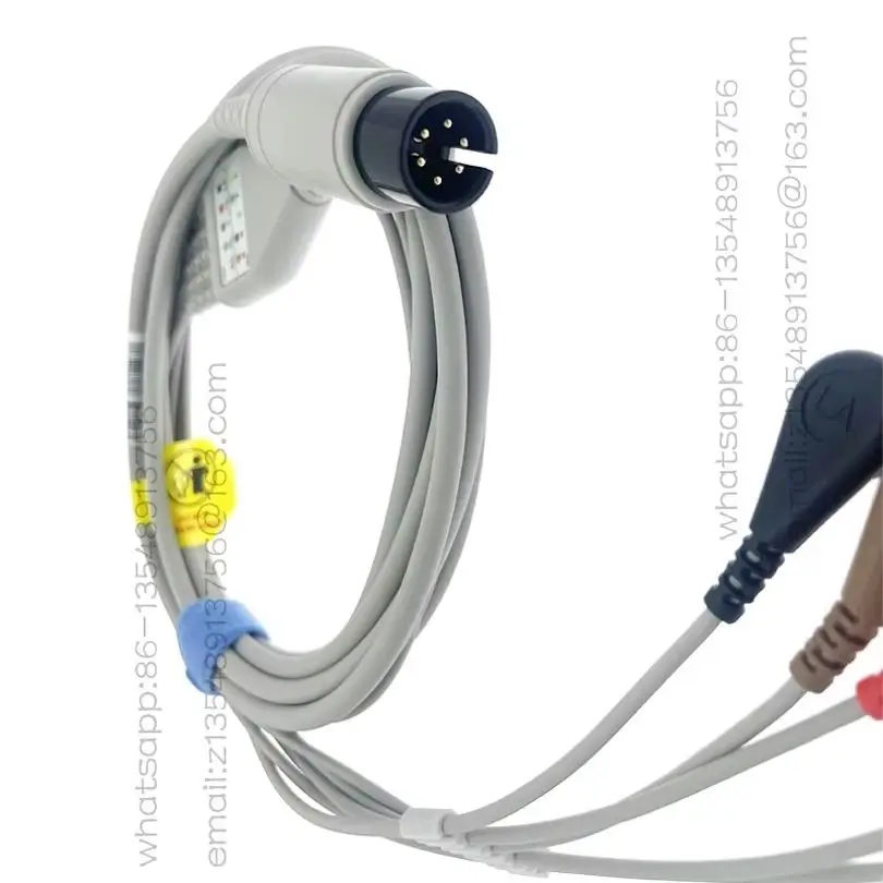 ECG lead wire 6-pin integrated five-lead wire monitor accessories are in stock.