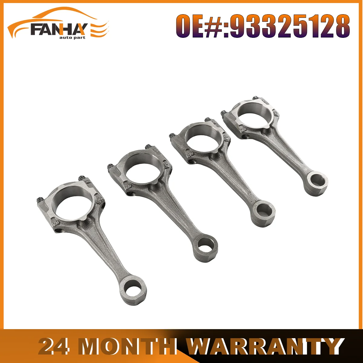 

4pcs Engine Connecting Rod Set 93325128 Fit For Chevrolet CORSA 1.6L 1994-2012 93245557 Direct Replacement