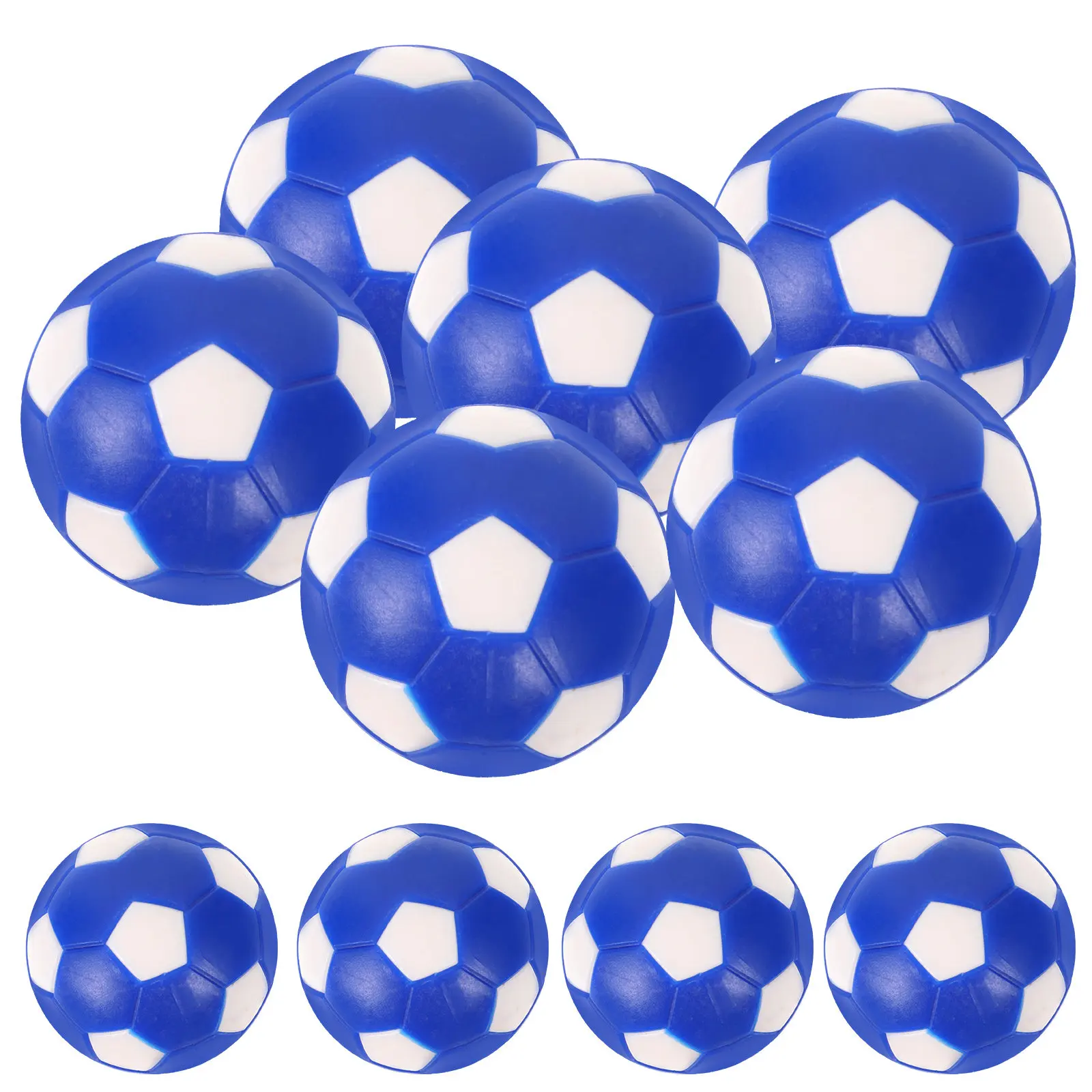 10Pcs Table Football Balls Foosball Mini Soccer Balls for Standard Table Soccer Games Office Home Mall Gaming Shop Replacement