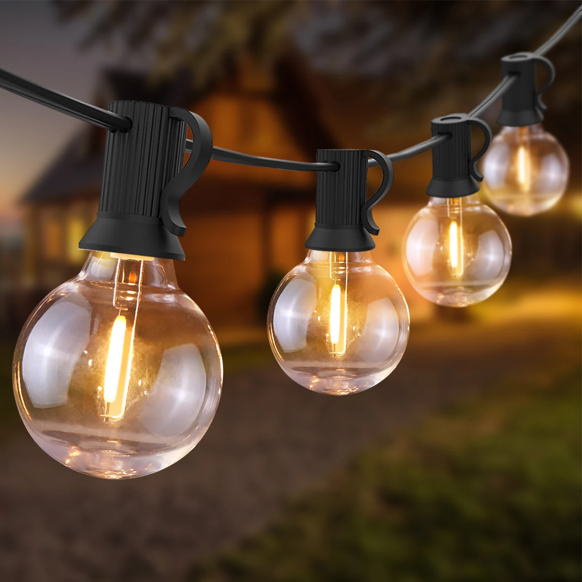 LED G40 Ball Bulb String Lights Waterproof Outdoor Garden Garland String Lights Fairy Lights Bulb Christmas Party Wedding Decor