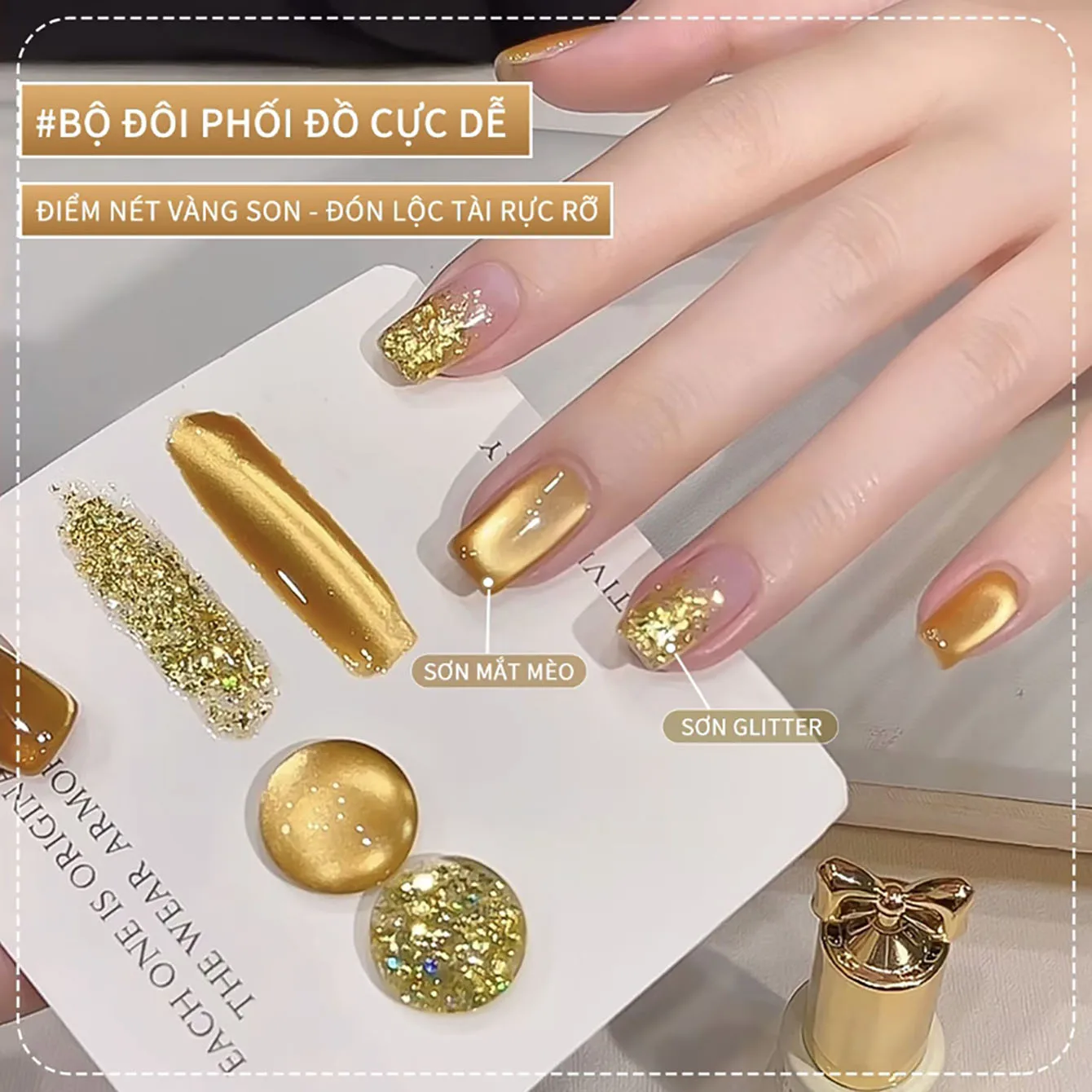 MIANEL 10ML Frühlings-Osmanthus Katzenauge-Gel-Nagellack 2026 Neu Hellt die Haut auf und Verleiht Glitzer Goldene Pailletten für Nagelkunst