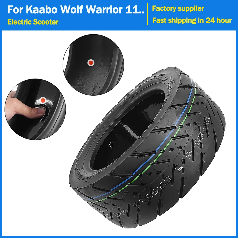 

11 Inch Vacuum Tire for Kaabo Wolf Warrior 11 King GT Electric Scooter Wheel Self-healing Tyre with Glue 90/65-6.5 Tubeless Tire