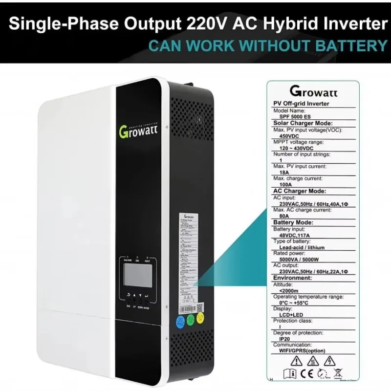 5kw 10kw 30kw PV Pure Sine Wave Off-grid Solar Inverter for Solar Power Energy System