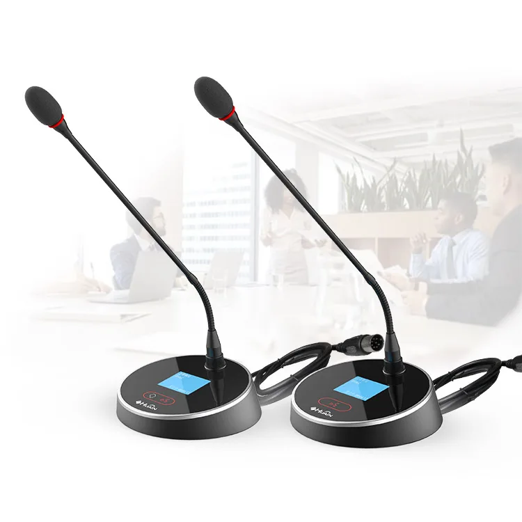 Custom wired digital Conferencing Equipment Conference delegate Mic Desktop Microphone system