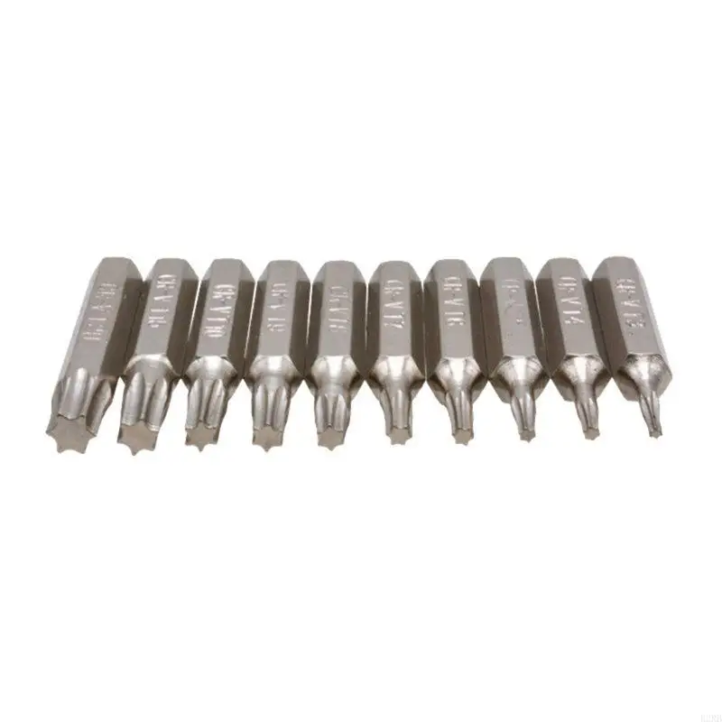 B2RB 10PCS สำหรับ TORX ไขควงบิตชุด T3 T7 T8 T9 T10 T20 MOBILE