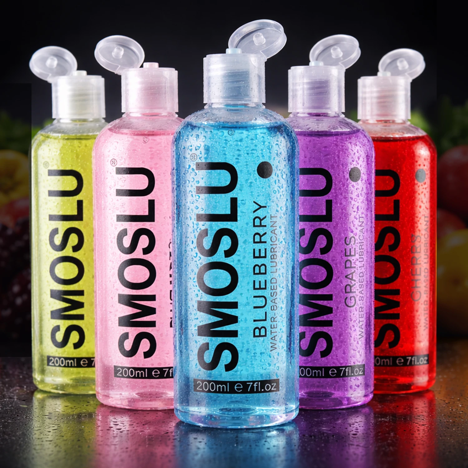 10-Flavor Water Based Personal Lubricantion 200ml  Body Massage Oil for Men, Sexy Fruit Flavored Intimate Gel, Easy Clean