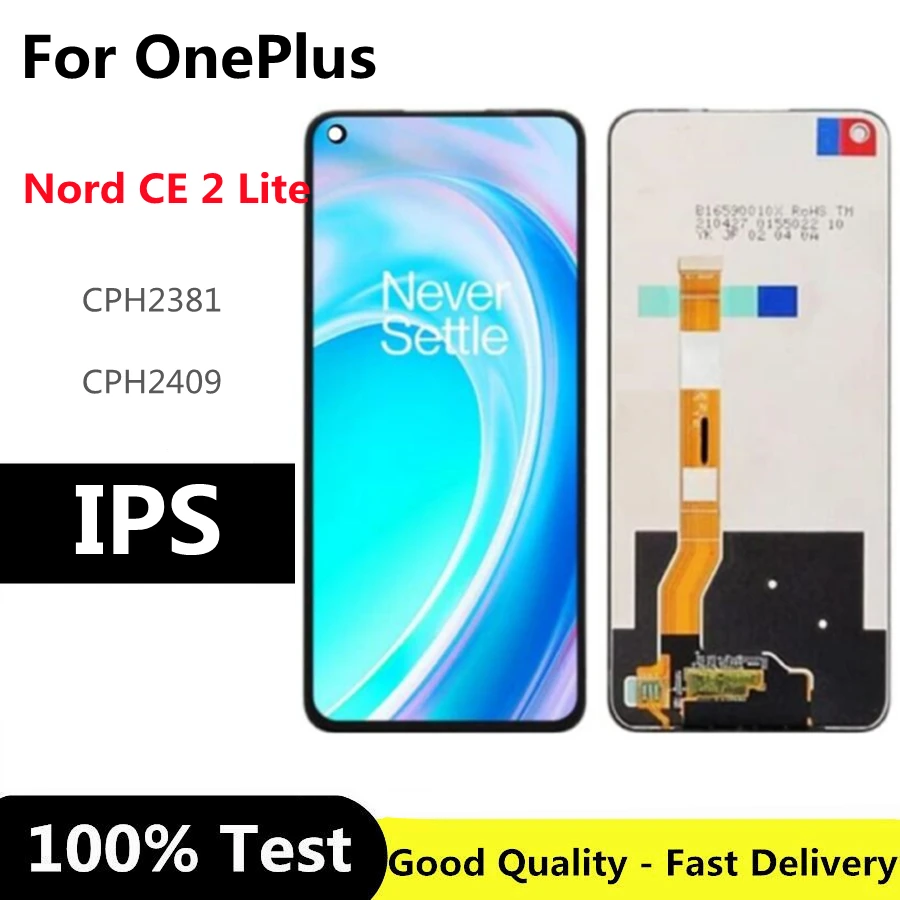 

6.59" For OnePlus Nord CE2 Lite 5G LCD CPH2381 Screen Touch Panel Digitizer For OnePlus Nord CE 2 Lite LCD Display