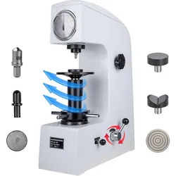 Rockwell Type Hardness Tester,Superficial Rockwell Scales 150KGF Maximum Load, HR-150A-new Testing Table Test Block HRC HRA B