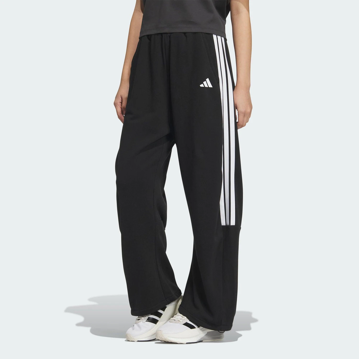 Adidas genuine Three Leaves Women's Loose Sports Casual Wide Leg Pants JZ2329