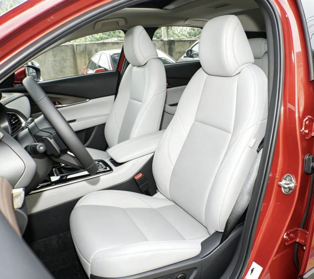 Für Mazda CX30 2020~2023 Maßgefertigte Autositzbezüge Luxuriöses Nappaleder 100% Passgenau Innenraumzubehör 360 ° Vollständige Abdeckung – Detail 7