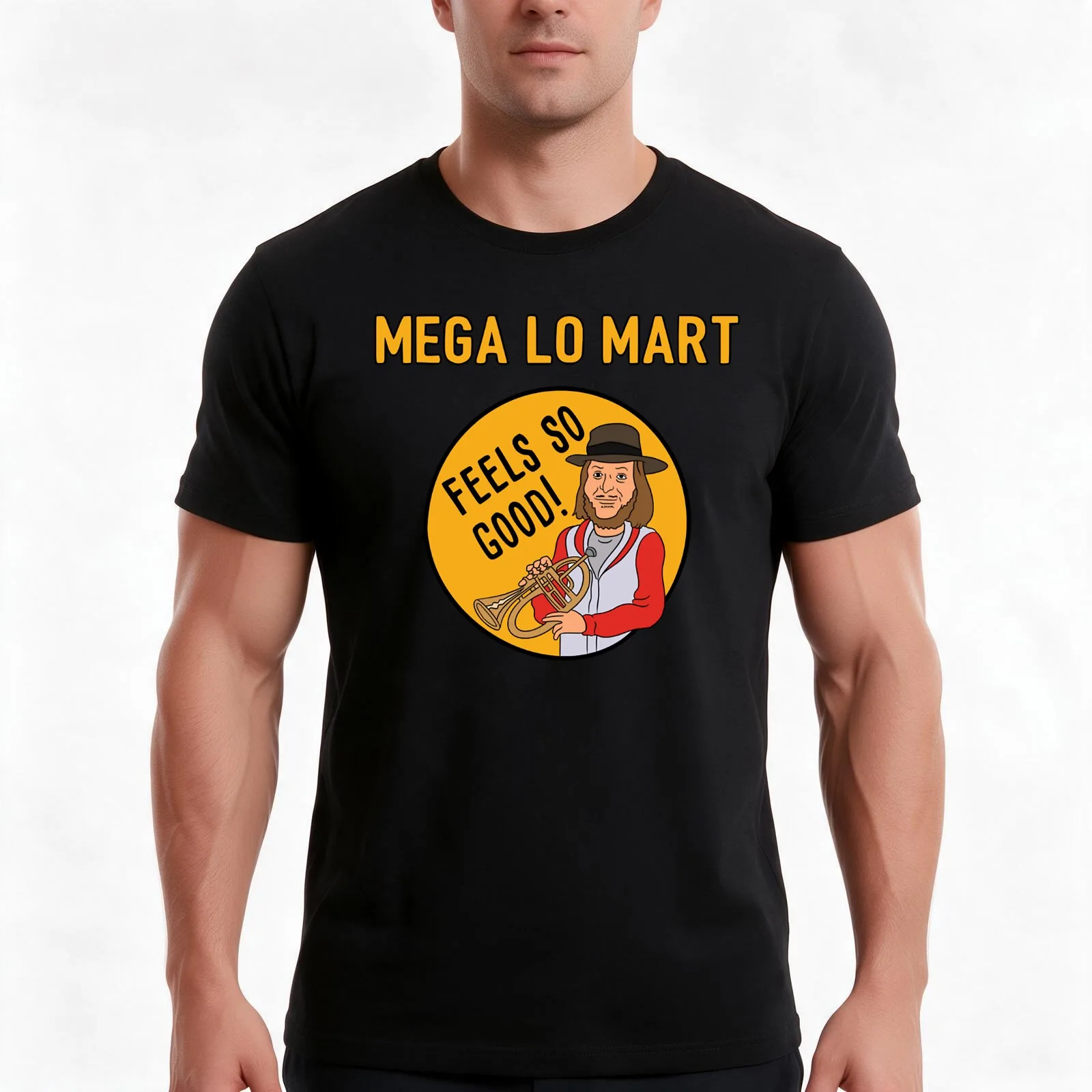 Mega Lo Mart T-Shirt Summer Casual Cotton Tee Oversized Streetwear Tops Vintage Graphic Print Loose Fit Short Sleeve