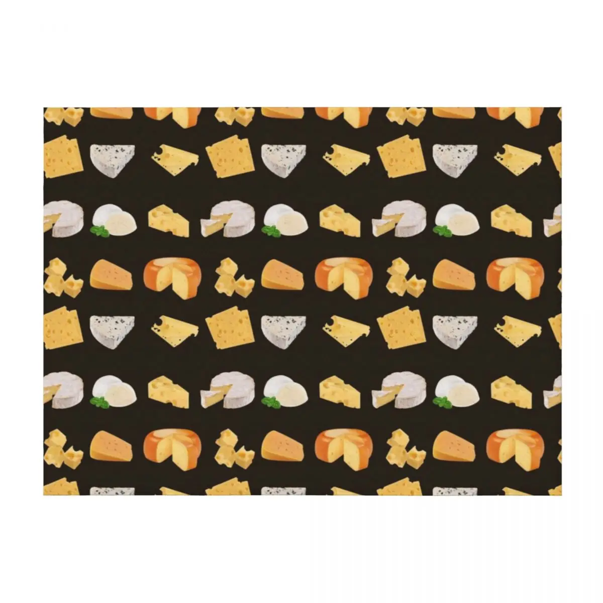 Variedad de queso 3D: Mozarella, suizo, Cheddar, Camembert, emmental, Gouda Gorgonzola, manta para sofá, mantas de halloween