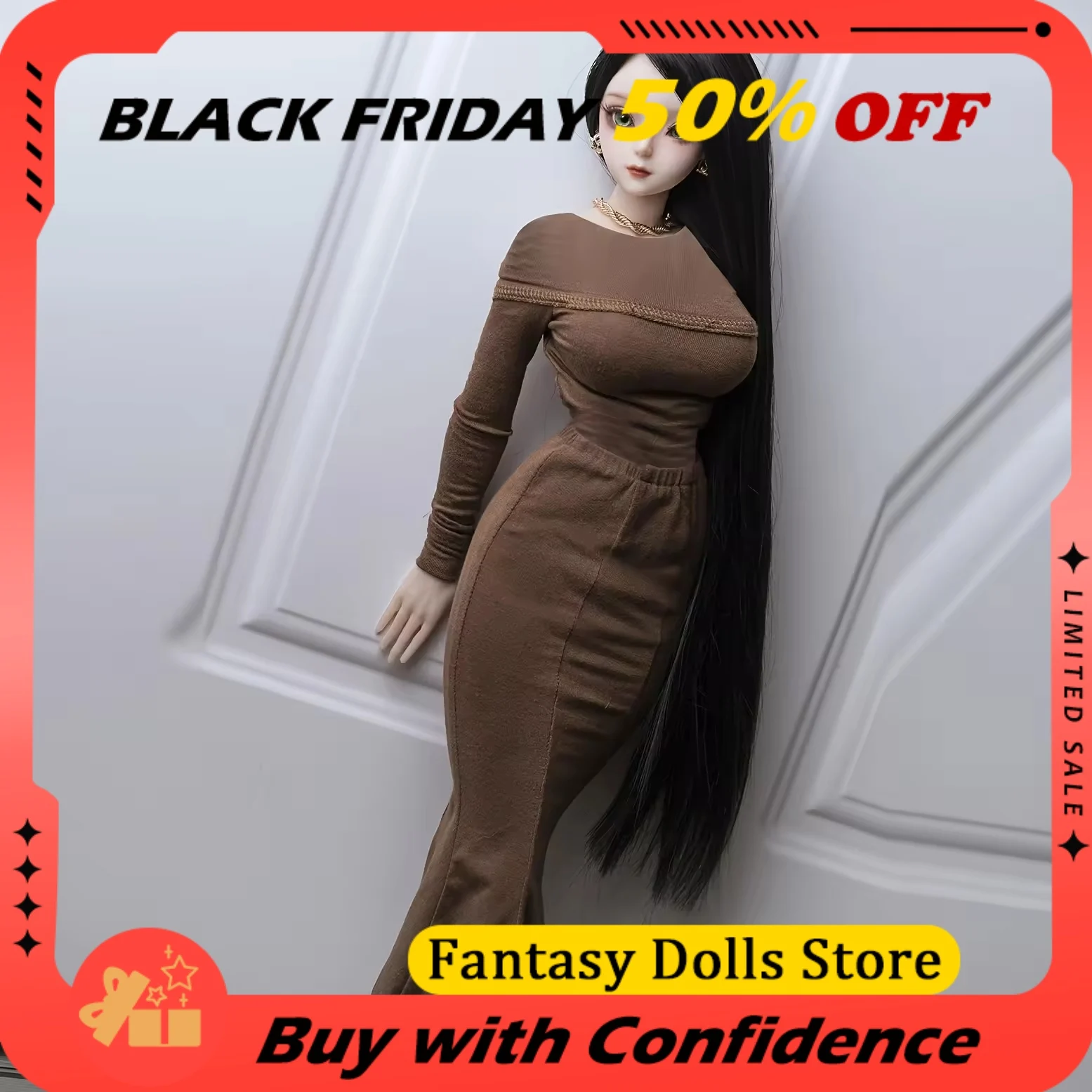 

80cm Lifelike TPE Anime Doll, Movable Joints & Soft Skin with Detachable Head, Poseable Collectible Figure, Fast Local Shipping