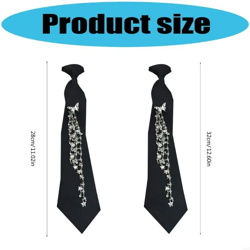 2025 ربطة عنق جديدة أنيقة على شكل فراشة مهدب للنساء والرجال ملابس يومية للحفلات