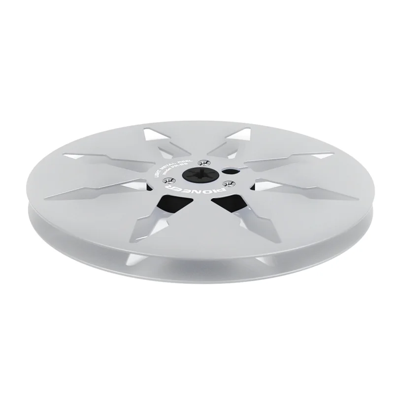 ABFN-7 بوصة 8 فتحات فتاحة بكرة فارغة الألومنيوم تسجيل الشريط بكرة معدنية Forpioneer التناظرية مسجل الصوت الفضة