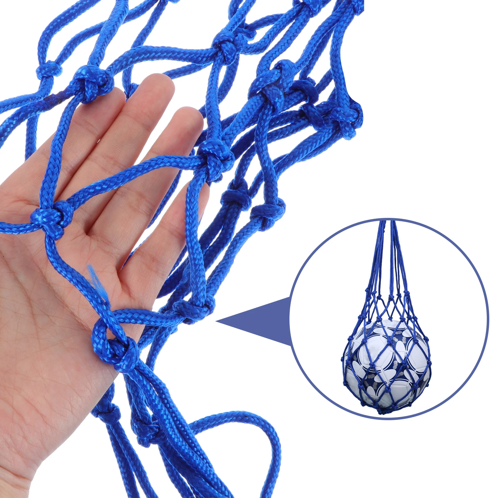 

2 Pcs Bag Storage Net Ball Organizer Sports Basketball Pocket Polypropylene Mesh for Balls