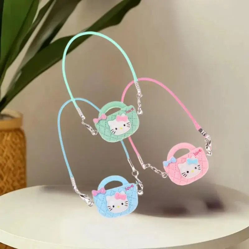 ミニチュア KT 猫 ショルダーバッグ 人形装飾 & ごっこ遊びアクセサリー ドールハウス用 5個セット