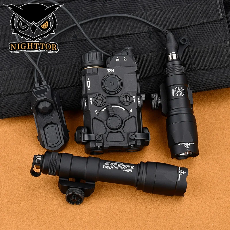 

WADSN OGL Eotech Surefir Flashlight Combo M300 M600 White Strobe Light AXON Dual Control Switch PEQ Tactical Lighting Part